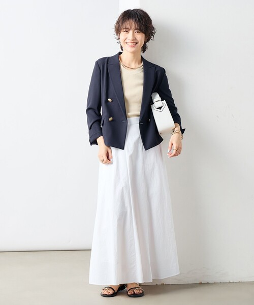 NOLLEY’S Sophi（ノーリーズソフィ）の「ウォッシャブルショートジャケット（テーラードジャケット・レディース・ネイビー/ベージュ・34/36/38）」の21枚目の写真