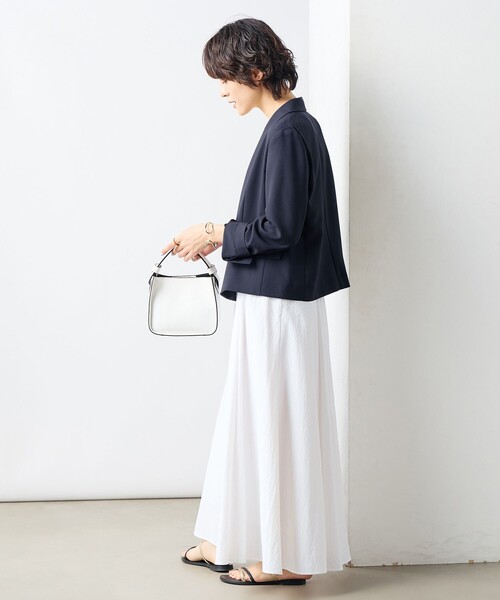 NOLLEY’S Sophi（ノーリーズソフィ）の「ウォッシャブルショートジャケット（テーラードジャケット・レディース・ネイビー/ベージュ・34/36/38）」の20枚目の写真