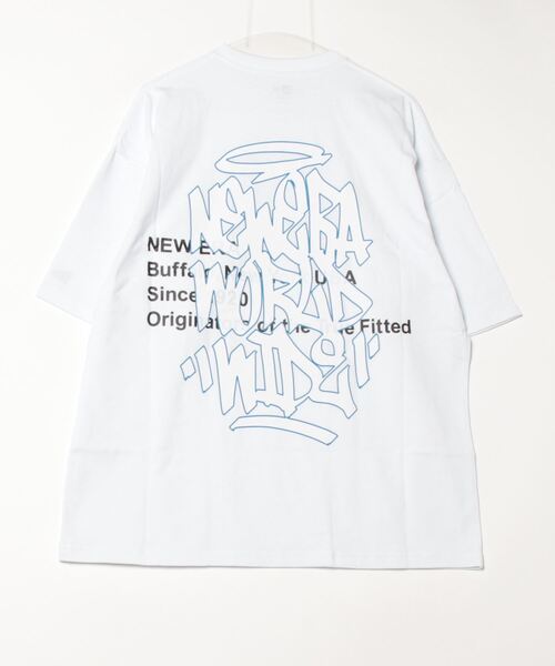 NEW ERA（ニューエラ）の「ニューエラ  SS OS CT TEE TAGGING LOGO WHI（Tシャツ/カットソー・メンズ・ホワイト・LL/S/M/L/3L）」の2枚目の写真