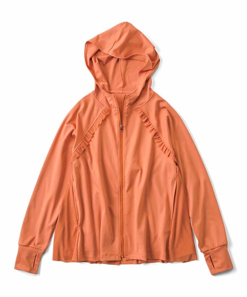 IEDIT(イディット)の「IEDIT フェミニンデザインの華やかUVカットパーカー(パーカー・レディース・グレー/オレンジ系その他・M/L/LL/3L/4L/S)」の11枚目の写真