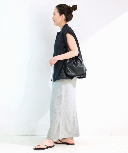 Champion(チャンピオン)の「Champion/チャンピオン 別注 ジャージロングスカート(スカート・レディース・ブラック/レッド/グレー/ブルー・FREE)」の13枚目の写真