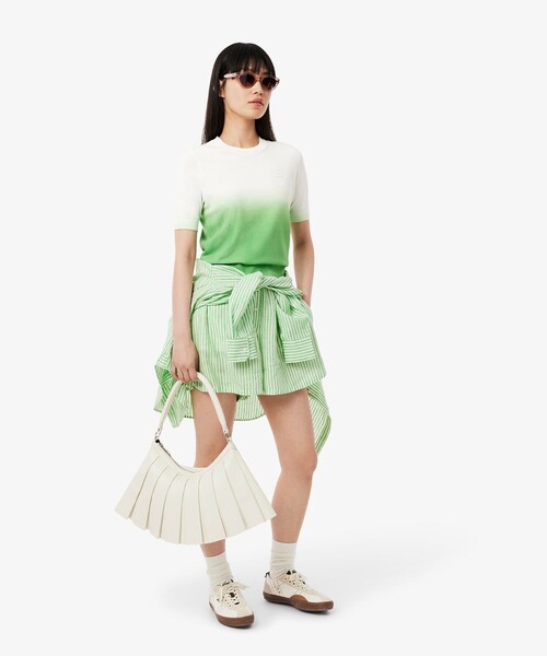 LACOSTE（ラコステ）の「グラデーションニットTシャツ（ニット/セーター・レディース・グリーン/ブラウン・36/38/34/40）」の10枚目の写真