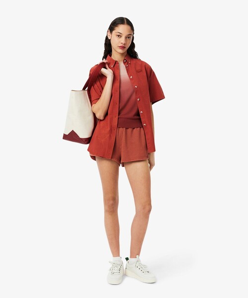 LACOSTE（ラコステ）の「グラデーションニットTシャツ（ニット/セーター・レディース・グリーン/ブラウン・36/38/34/40）」の5枚目の写真