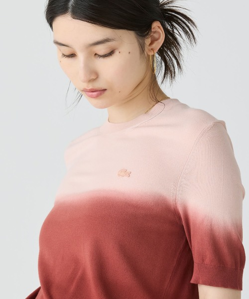 LACOSTE（ラコステ）の「グラデーションニットTシャツ（ニット/セーター・レディース・グリーン/ブラウン・36/38/34/40）」の20枚目の写真