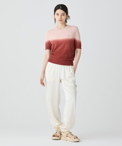 LACOSTE（ラコステ）の「グラデーションニットTシャツ（ニット/セーター・レディース・グリーン/ブラウン・36/38/34/40）」の15枚目の写真