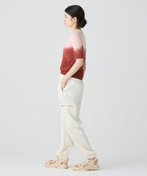 LACOSTE（ラコステ）の「グラデーションニットTシャツ（ニット/セーター・レディース・グリーン/ブラウン・36/38/34/40）」の14枚目の写真