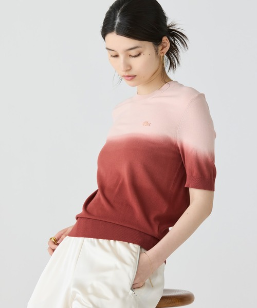 LACOSTE（ラコステ）の「グラデーションニットTシャツ（ニット/セーター・レディース・グリーン/ブラウン・36/38/34/40）」の16枚目の写真