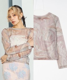 DURAS | 雑誌掲載｜マーブルシアートップス(Tシャツ/カットソー)
