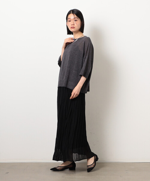 COMME CA ISM（コムサイズム）の「シフォンジョーゼット クリンクルプリーツスカート（スカート・レディース・ブラック/ブルー/ホワイト・FREE）」の11枚目の写真