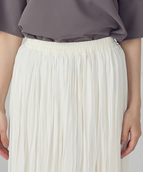 COMME CA ISM（コムサイズム）の「シフォンジョーゼット クリンクルプリーツスカート（スカート・レディース・ブラック/ブルー/ホワイト・FREE）」の21枚目の写真