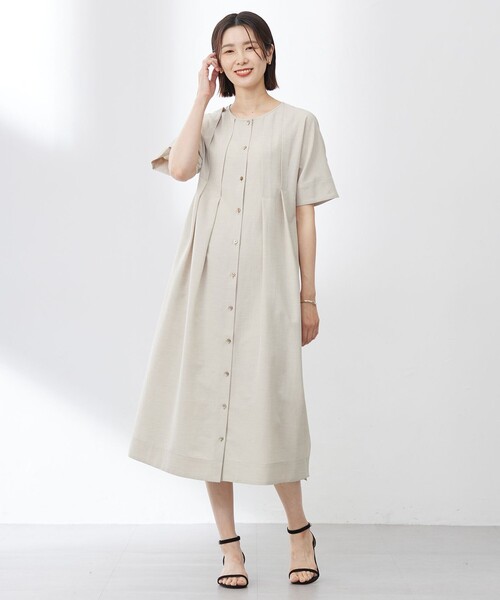 J.PRESS(ジェイプレス)の「【洗える・接触冷感】ライトタンブラー ワンピース(ワンピース・レディース・ベージュ系/ブラック系・9/11)」の8枚目の写真