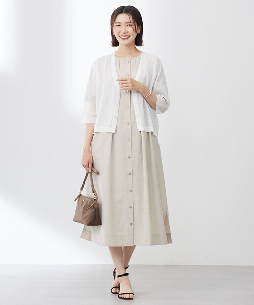 J.PRESS(ジェイプレス)の「【洗える・接触冷感】ライトタンブラー ワンピース(ワンピース・レディース・ベージュ系/ブラック系・9/11)」の9枚目の写真