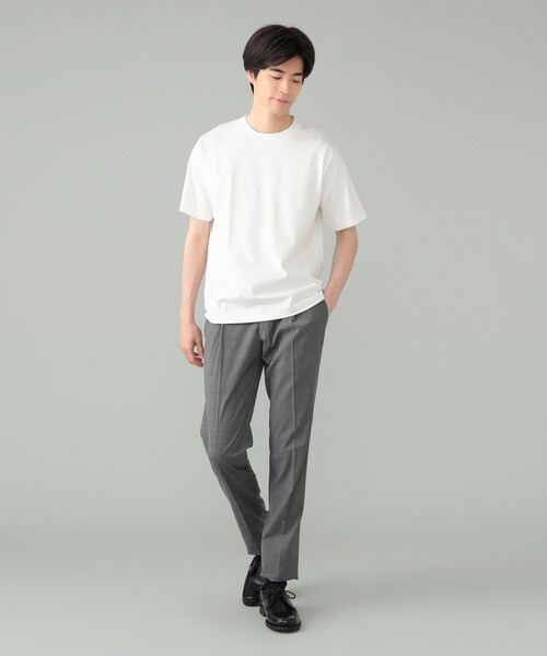 BEAMS F(ビームスエフ)の「コーコランコットン ショートスリーブ クルーネック レギュラーフィット Tシャツ(Tシャツ/カットソー・メンズ・チャコールグレー/ホワイト/ネイビー・M/XL/L/S)」の5枚目の写真