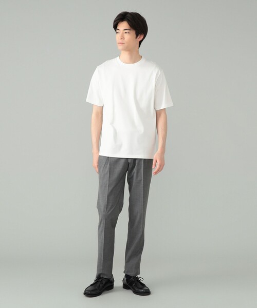 BEAMS F(ビームスエフ)の「コーコランコットン ショートスリーブ クルーネック レギュラーフィット Tシャツ(Tシャツ/カットソー・メンズ・チャコールグレー/ホワイト/ネイビー・M/XL/L/S)」の6枚目の写真