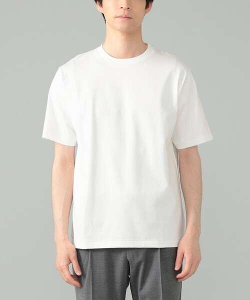BEAMS F(ビームスエフ)の「コーコランコットン ショートスリーブ クルーネック レギュラーフィット Tシャツ(Tシャツ/カットソー・メンズ・チャコールグレー/ホワイト/ネイビー・M/XL/L/S)」の11枚目の写真