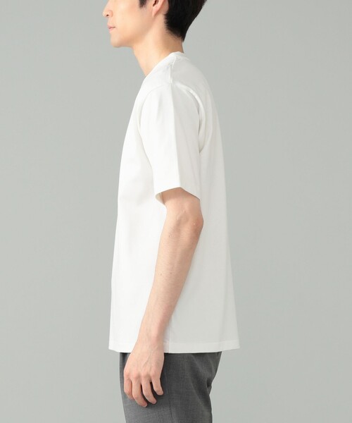 BEAMS F(ビームスエフ)の「コーコランコットン ショートスリーブ クルーネック レギュラーフィット Tシャツ(Tシャツ/カットソー・メンズ・チャコールグレー/ホワイト/ネイビー・M/XL/L/S)」の12枚目の写真