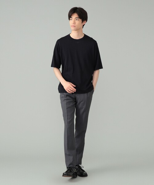 BEAMS F(ビームスエフ)の「コーコランコットン ショートスリーブ クルーネック レギュラーフィット Tシャツ(Tシャツ/カットソー・メンズ・チャコールグレー/ホワイト/ネイビー・M/XL/L/S)」の22枚目の写真