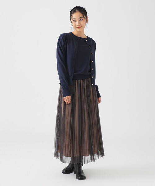 B:MING by BEAMS（ビーミングバイビームス）の「チュール プリーツ スカート（S～M）（スカート・レディース・グレー/ブラック・SMALL/MEDIUM）」の18枚目の写真