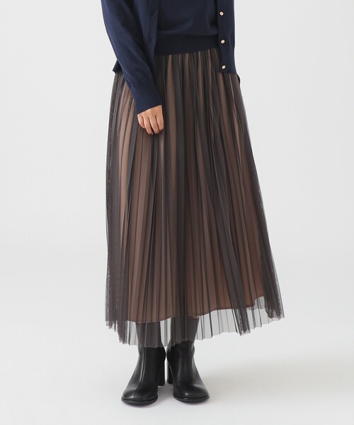 B:MING by BEAMS（ビーミングバイビームス）の「チュール プリーツ スカート（S～M）（スカート・レディース・グレー/ブラック・SMALL/MEDIUM）」の20枚目の写真