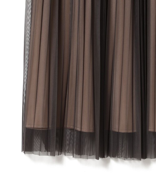 B:MING by BEAMS（ビーミングバイビームス）の「チュール プリーツ スカート（S～M）（スカート・レディース・グレー/ブラック・SMALL/MEDIUM）」の22枚目の写真