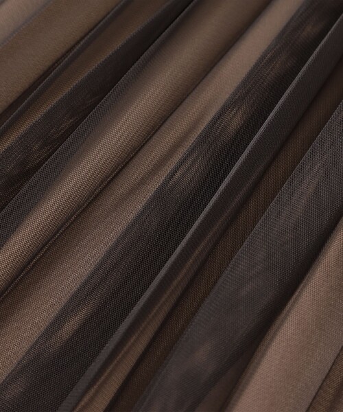 B:MING by BEAMS（ビーミングバイビームス）の「チュール プリーツ スカート（S～M）（スカート・レディース・グレー/ブラック・SMALL/MEDIUM）」の5枚目の写真