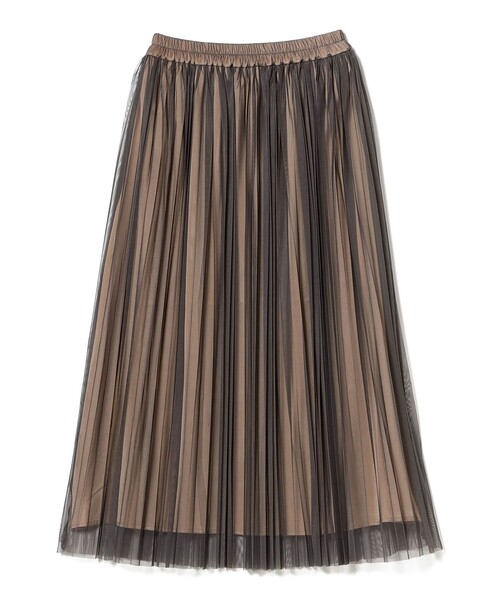 B:MING by BEAMS（ビーミングバイビームス）の「チュール プリーツ スカート（S～M）（スカート・レディース・グレー/ブラック・SMALL/MEDIUM）」の6枚目の写真