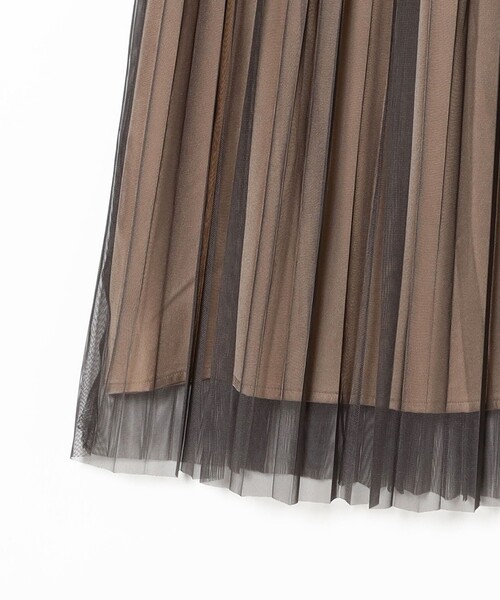 B:MING by BEAMS（ビーミングバイビームス）の「チュール プリーツ スカート（S～M）（スカート・レディース・グレー/ブラック・SMALL/MEDIUM）」の7枚目の写真