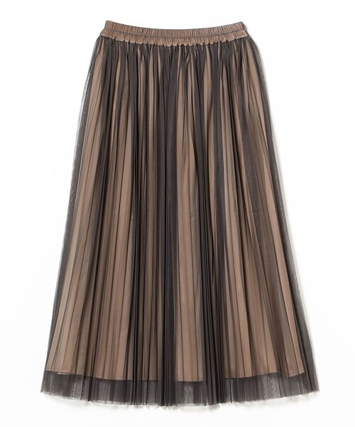 B:MING by BEAMS（ビーミングバイビームス）の「チュール プリーツ スカート（S～M）（スカート・レディース・グレー/ブラック・SMALL/MEDIUM）」の8枚目の写真