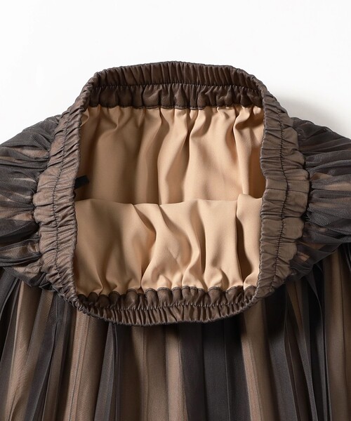 B:MING by BEAMS（ビーミングバイビームス）の「チュール プリーツ スカート（S～M）（スカート・レディース・グレー/ブラック・SMALL/MEDIUM）」の9枚目の写真