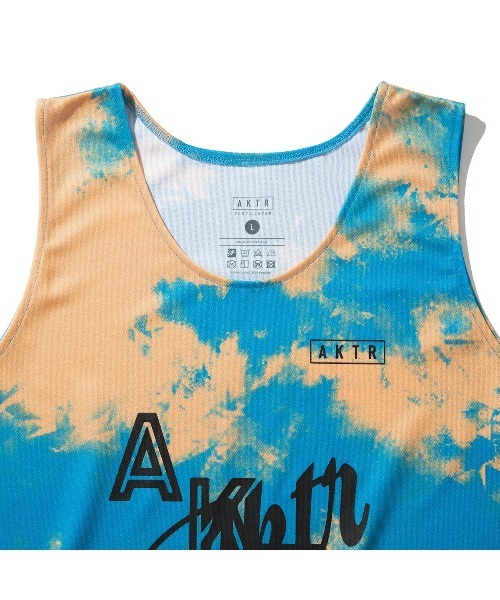 AKTR(アクター)の「AKTR MIXTURE TIEDYE TANK (アクター ミクスチャー タイダイ タンク)(タンクトップ・メンズ・ブルー・XX-LARGE/LARGE)」の3枚目の写真