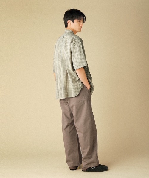 VERON(ヴァロン)の「綿麻ヴィンテージキャンバス1タックベイカーカーブドイージーパンツ(その他パンツ・メンズ・ダークネイビー/グレイッシュベージュ/ブラック・M/L)」の12枚目の写真