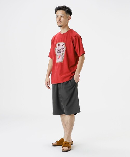 HEINZ プリント クルーネック Tシャツ（Tシャツ/カットソー）｜B