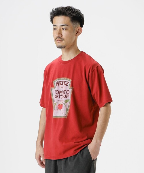 HEINZ プリント クルーネック Tシャツ（Tシャツ/カットソー）｜B