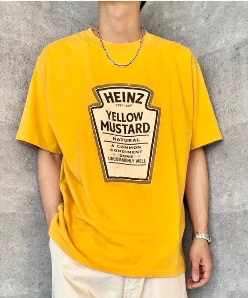 HEINZ プリント クルーネック Tシャツ（Tシャツ/カットソー）｜B