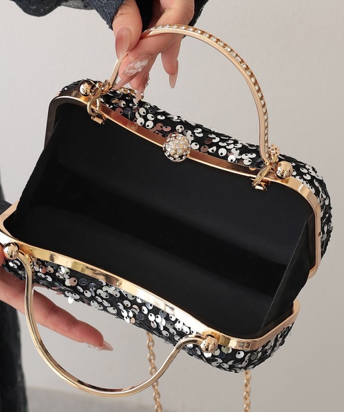 【MIMCO】Aura Grab Bag/スパンコール/パーティーバッグ Black Aura Grab Bag - Bags | Mimco