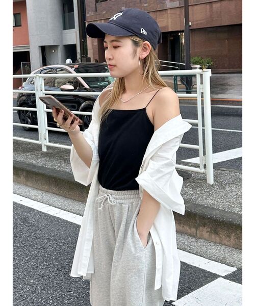 Ungrid（アングリッド）の「ビッグシルエットハーフスリーブシャツ（シャツ/ブラウス・レディース・ピンク/グリーン系その他/オフホワイト・FREE）」の13枚目の写真