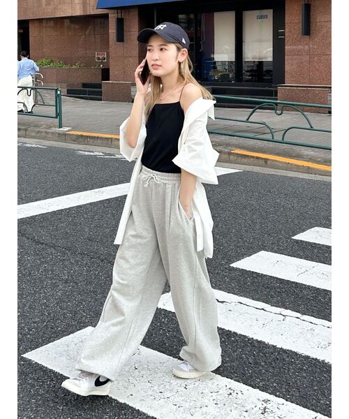 Ungrid（アングリッド）の「ビッグシルエットハーフスリーブシャツ（シャツ/ブラウス・レディース・ピンク/グリーン系その他/オフホワイト・FREE）」の11枚目の写真