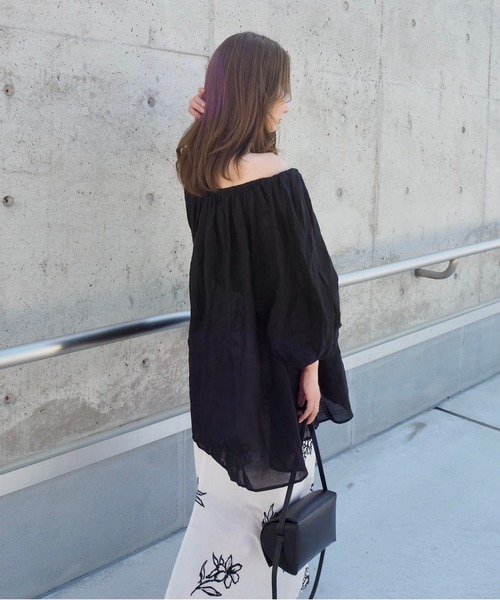 multiway sheer gather blouse /マルチウェイシアーギャザー