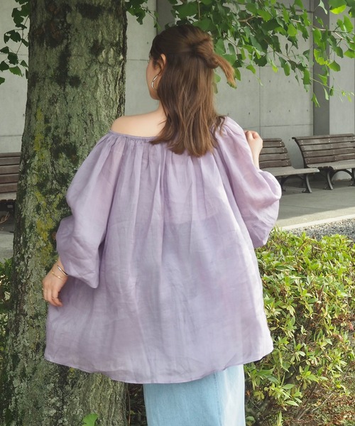 multiway sheer gather blouse /マルチウェイシアーギャザー