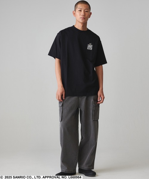 VISION STREET WEAR（ヴィジョンストリートウェア）の「VISION STREET WEAR×Sanrio charactersコラボ ハローキティ・クロミ・バッドばつ丸キャラクタープリントTシャツ（Tシャツ/カットソー・メンズ・ホワイト/ホワイト系その他/ホワイト系その他3/ブラック系その他4/ブラック/ブラック系その他2/ホワイト系その他5/ブラック系その他/ホワイト系その他2/ブラック系その他3/ホワイト系その他4/ブラック系その他5・M/L）」の22枚目の写真