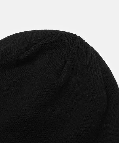 X-girl(エックスガール)の「PENCIL SCRIPT LOGO EMBROIDERED BEANIE(ニットキャップ/ビーニー・レディース・ブラック/カモフラージュ/ベージュ・ONE SIZE)」の6枚目の写真