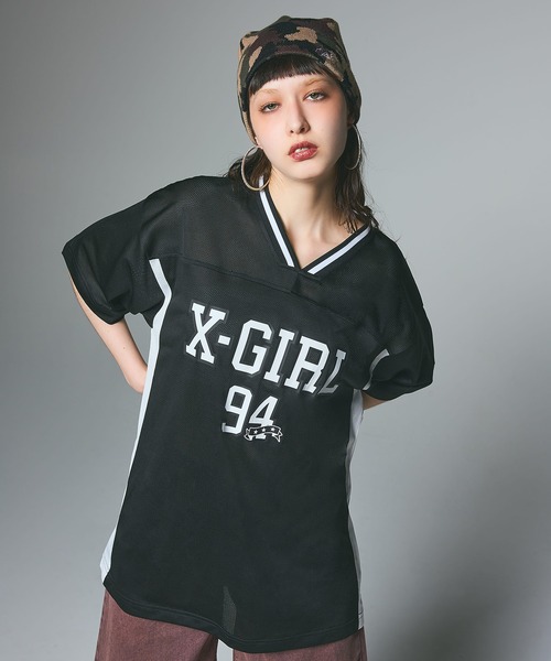 X-girl(エックスガール)の「PENCIL SCRIPT LOGO EMBROIDERED BEANIE(ニットキャップ/ビーニー・レディース・ブラック/カモフラージュ/ベージュ・ONE SIZE)」の22枚目の写真