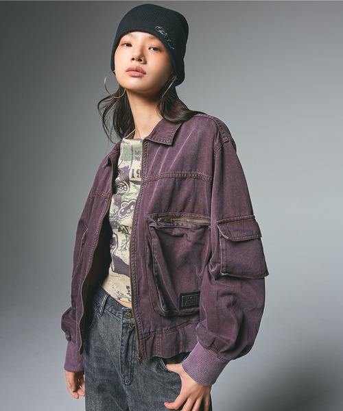 X-girl(エックスガール)の「PENCIL SCRIPT LOGO EMBROIDERED BEANIE(ニットキャップ/ビーニー・レディース・ブラック/カモフラージュ/ベージュ・ONE SIZE)」の14枚目の写真