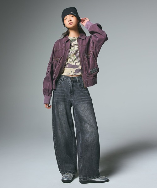 X-girl(エックスガール)の「PENCIL SCRIPT LOGO EMBROIDERED BEANIE(ニットキャップ/ビーニー・レディース・ブラック/カモフラージュ/ベージュ・ONE SIZE)」の13枚目の写真