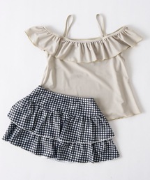 eimyistoire ギンガムチェック オフショルダー スイムウェア SETUP7】ギンガムチェックオフショルダー水着 SNK[品番