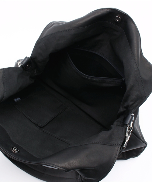 Micsmile（ミックスマイル）の「【 レザー 】 2WAY ショルダーバッグ (unisex)（ショルダーバッグ・レディース・ブラック・FREE）」の9枚目の写真