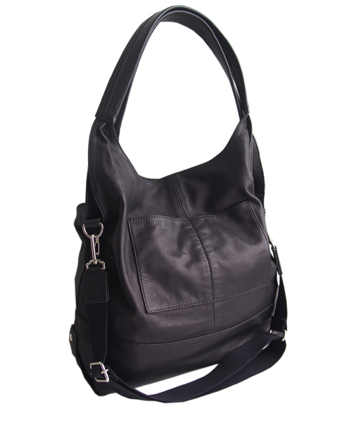 Micsmile（ミックスマイル）の「【 レザー 】 2WAY ショルダーバッグ (unisex)（ショルダーバッグ・レディース・ブラック・FREE）」の3枚目の写真