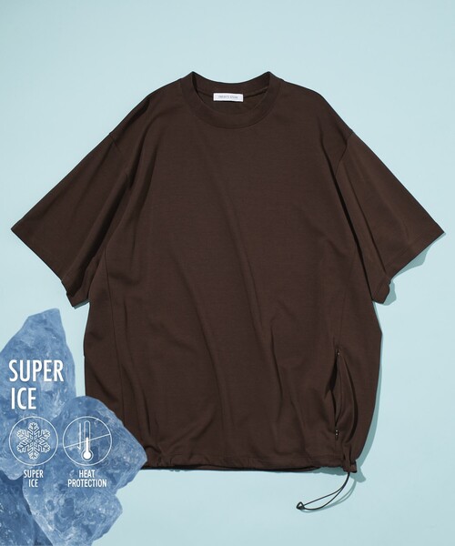 FREAK'S STORE（フリークスストア）の「SUPER ICE CREW NECK TEE/スーパーアイス クルーネックTシャツ（Tシャツ/カットソー・メンズ・ホワイト/ブラック/ブラウン/サックスブルー/チャコール・MEDIUM/LARGE）」の4枚目の写真