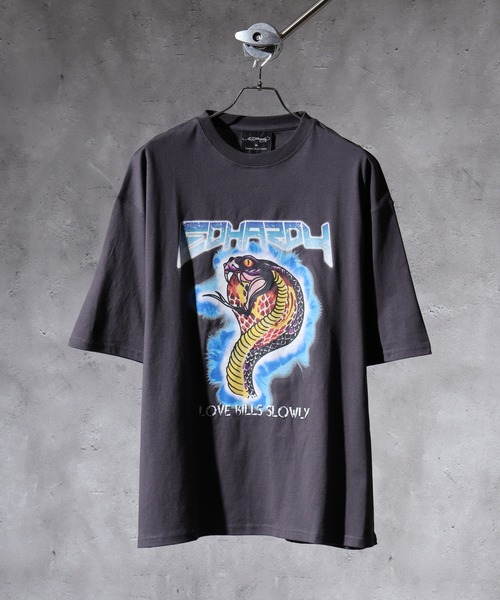 Ed Hardy(エドハーディー)の「ED HARDY バンドTシャツ(Tシャツ/カットソー・メンズ・ブラック系1/グレー系1/ブラック系3/ブラック系2/グレー系2/グレー系3・L/M)」の7枚目の写真