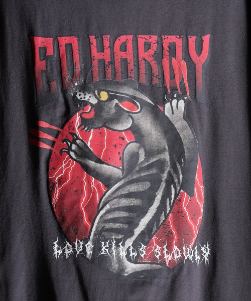 Ed Hardy(エドハーディー)の「ED HARDY バンドTシャツ(Tシャツ/カットソー・メンズ・ブラック系1/グレー系1/ブラック系3/ブラック系2/グレー系2/グレー系3・L/M)」の16枚目の写真